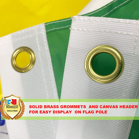 Rhungift flag stitching detail highlights durability for long-term use.