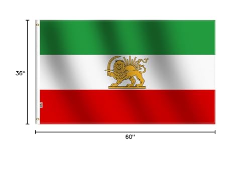Rhungift Persian flag packaged for gift-ready presentation.