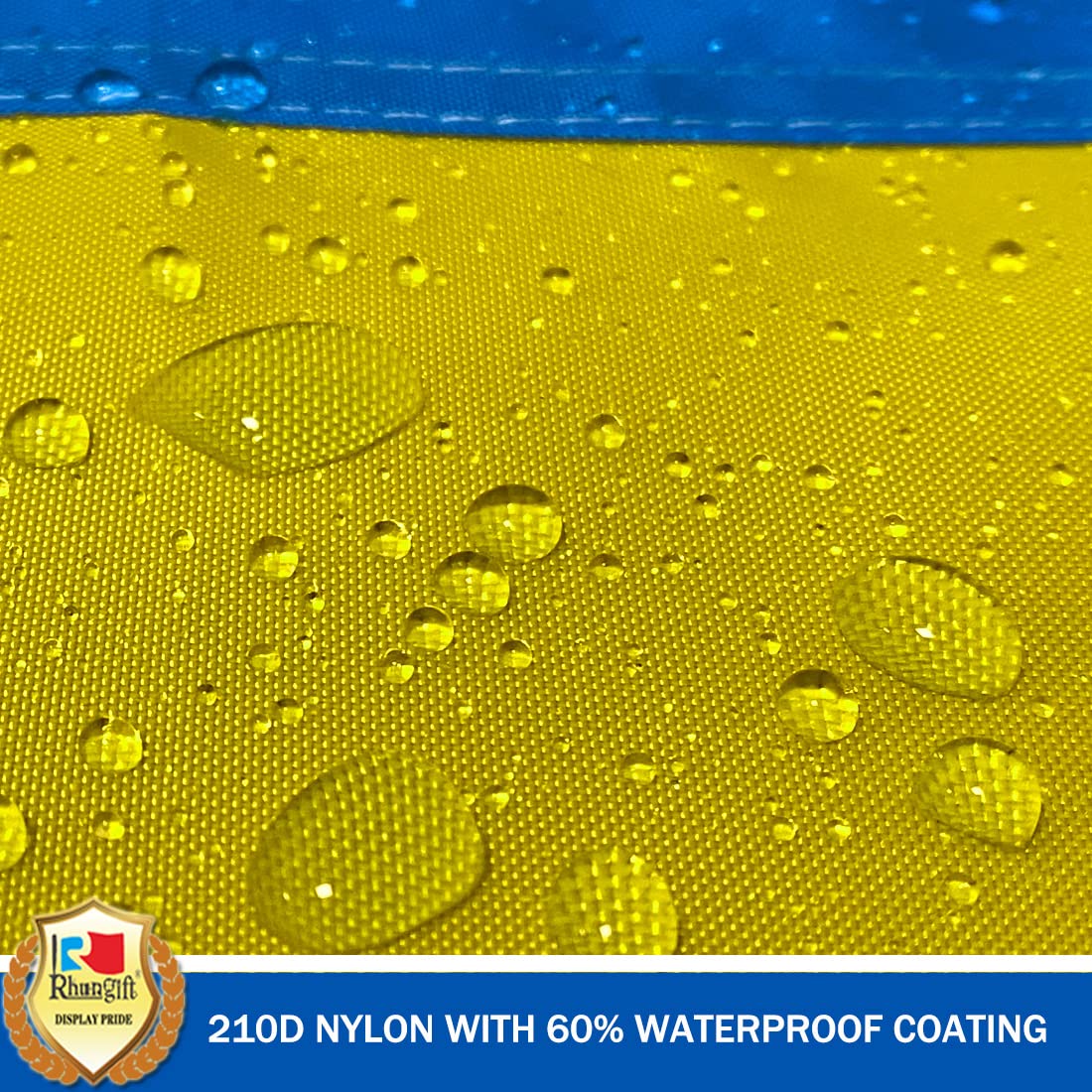 rhungift Ukraine flag suitable for indoor or outdoor wall display