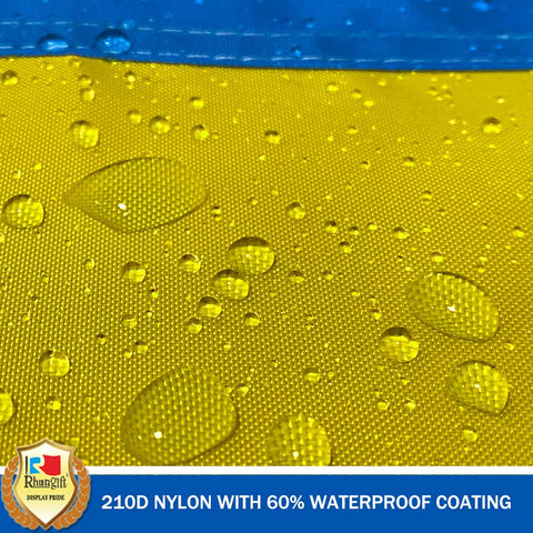 rhungift Ukraine flag suitable for indoor or outdoor wall display