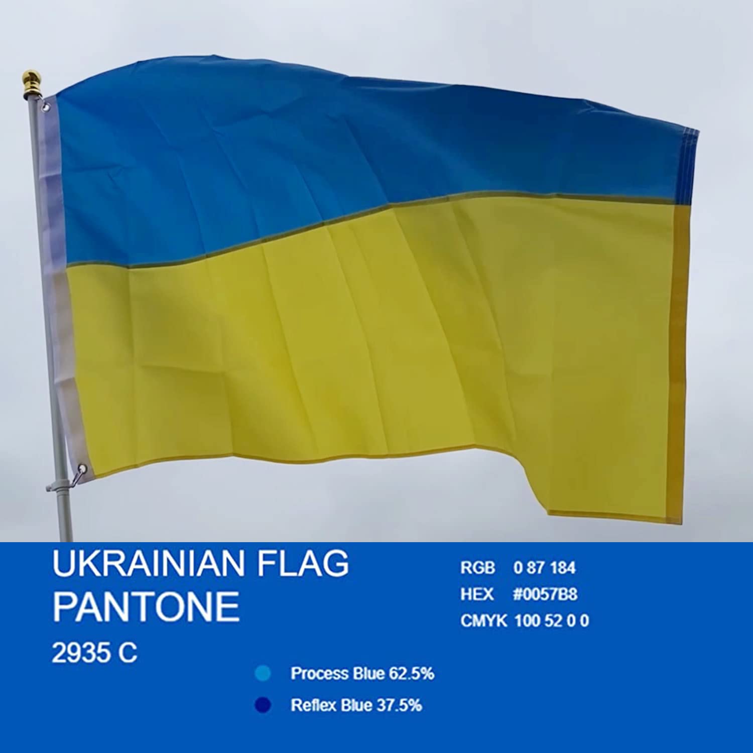rhungift Ukraine flag ideal for home flagpole and events