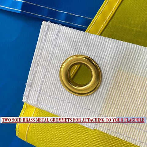 rhungift Ukraine flag oxford nylon 210D highlights durable fabric and glossy finish