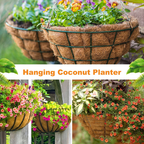 Riare 12-inch liner in garden setup, offers robust durability for outdoor décor.