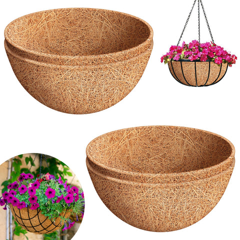 Riare 20-inch round coco liner for baskets enhances airflow and moisture retention.