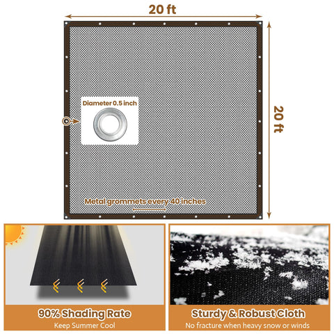 Riare shade cloth edge grommets with reinforced corners for secure installation