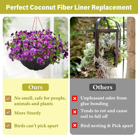 Riare anti-bird nesting design keeps the planter neat.