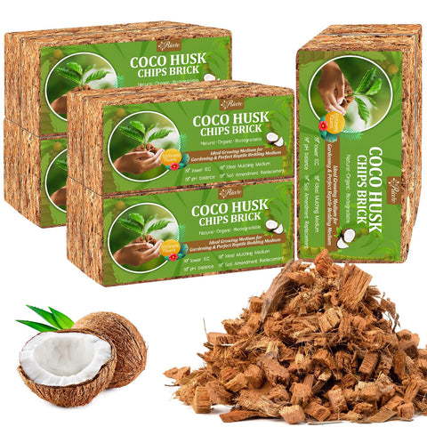 RiAre Coco Chips brick pack expands into a breathable planting medium for roots.