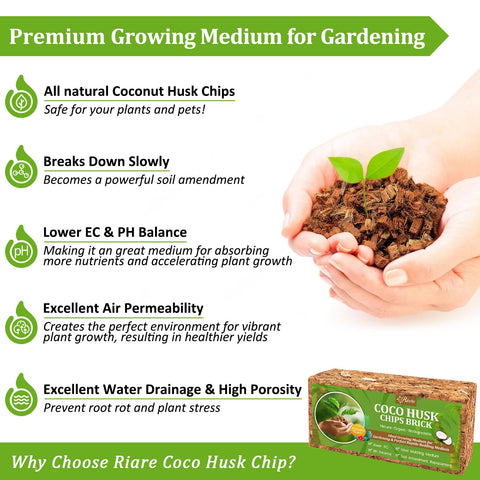 RiAre Coco Chips brick soaking and expanding to usable planting medium.
