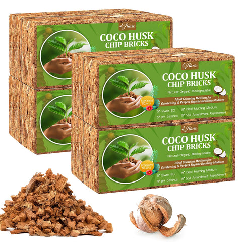 Riare coco chips bricks 8-pack expanding into a versatile substrate
