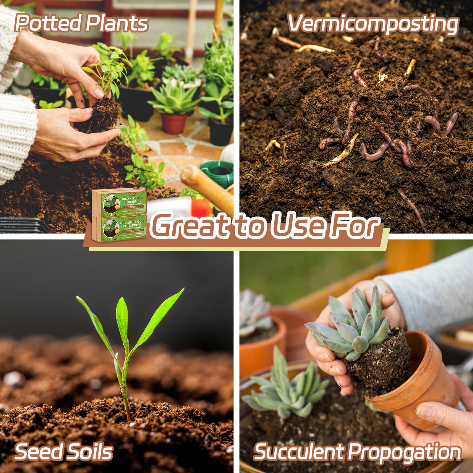 Riare coco coir bricks illustrate sustainable growing medium for gardens.