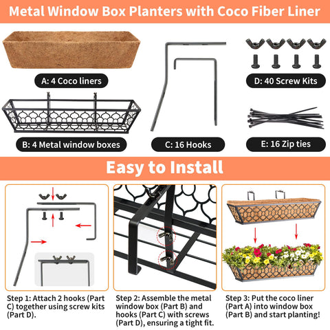 Riare coco liner inside the planter enhances drainage and airflow