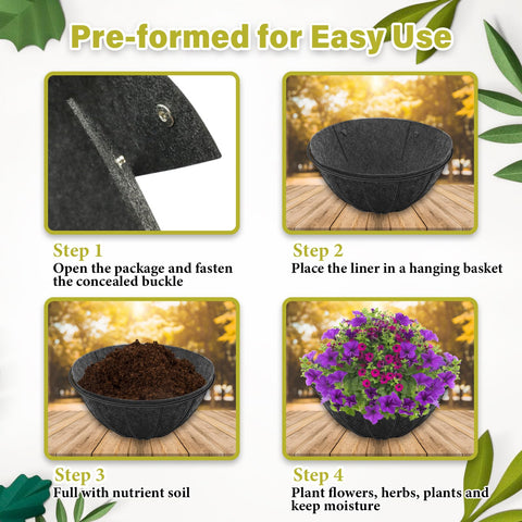 Riare liner with drainage holes promotes root oxygen and moisture management.