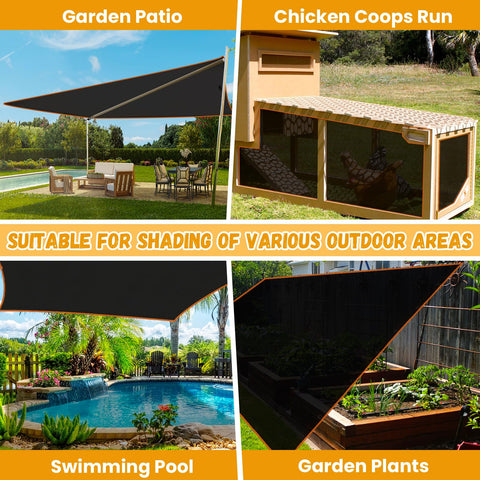 Riare durable shade cloth with strong weave for longevity.