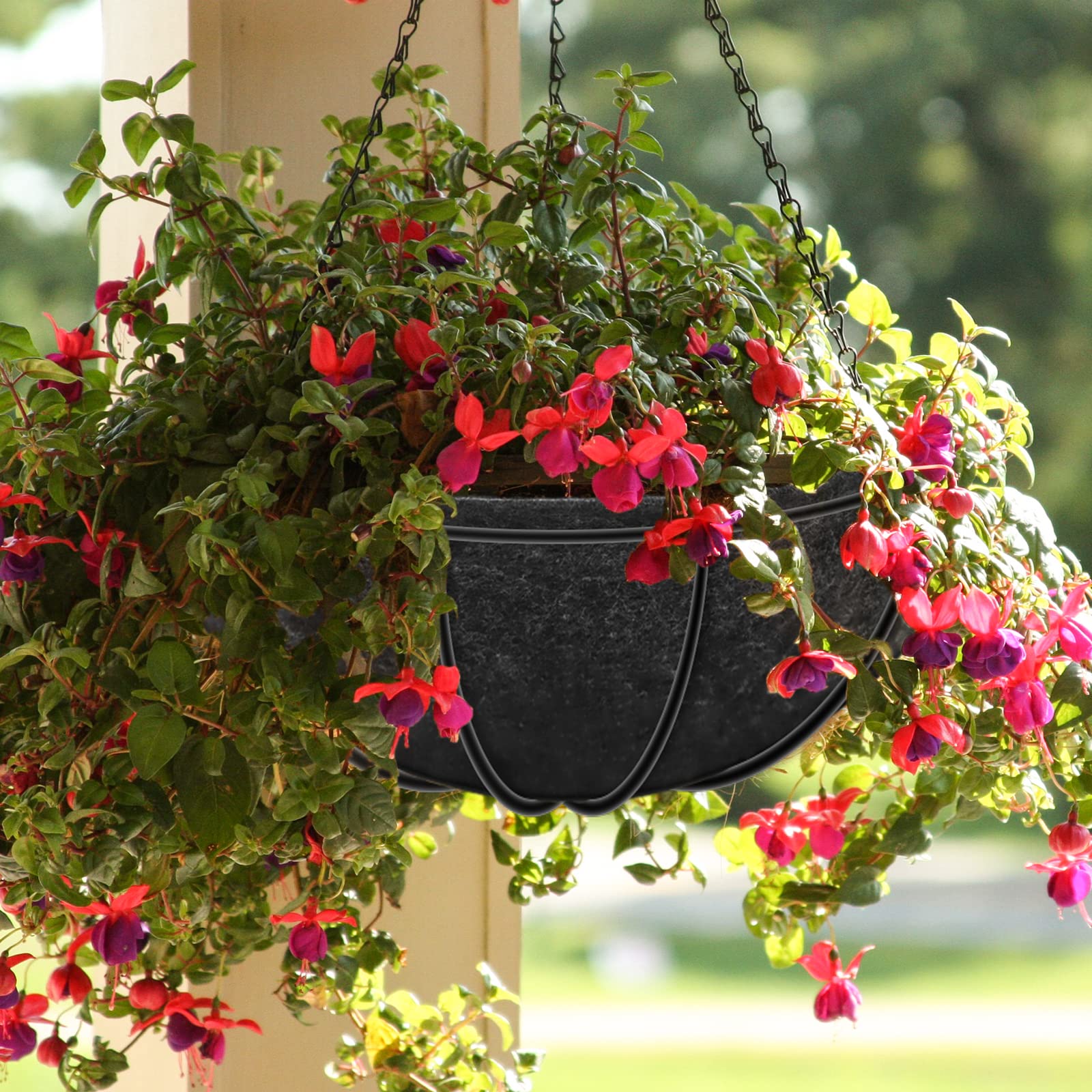 Riare liner set ready for seasonal hanging basket upgrades.