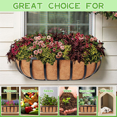 Riare easy-to-cut coconut liner fits various planters with customization.