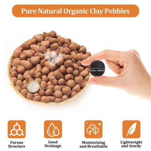 Riare leca pebbles closeup 4-16mm showing porous texture for drainage