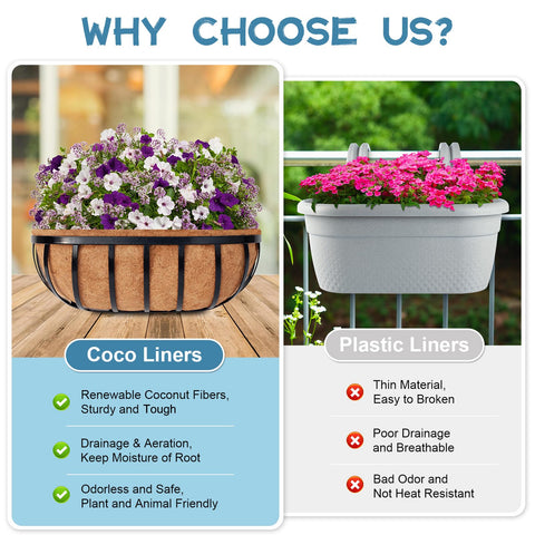Riare moisture-regulating liner helps maintain humidity for healthier plants.