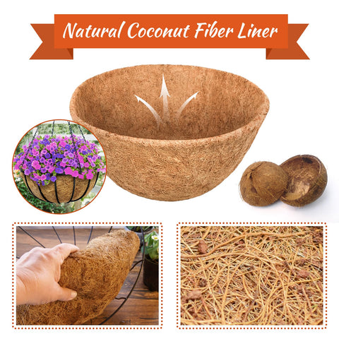 Riare natural coconut coir liner demonstrates breathable, moisture-retentive material