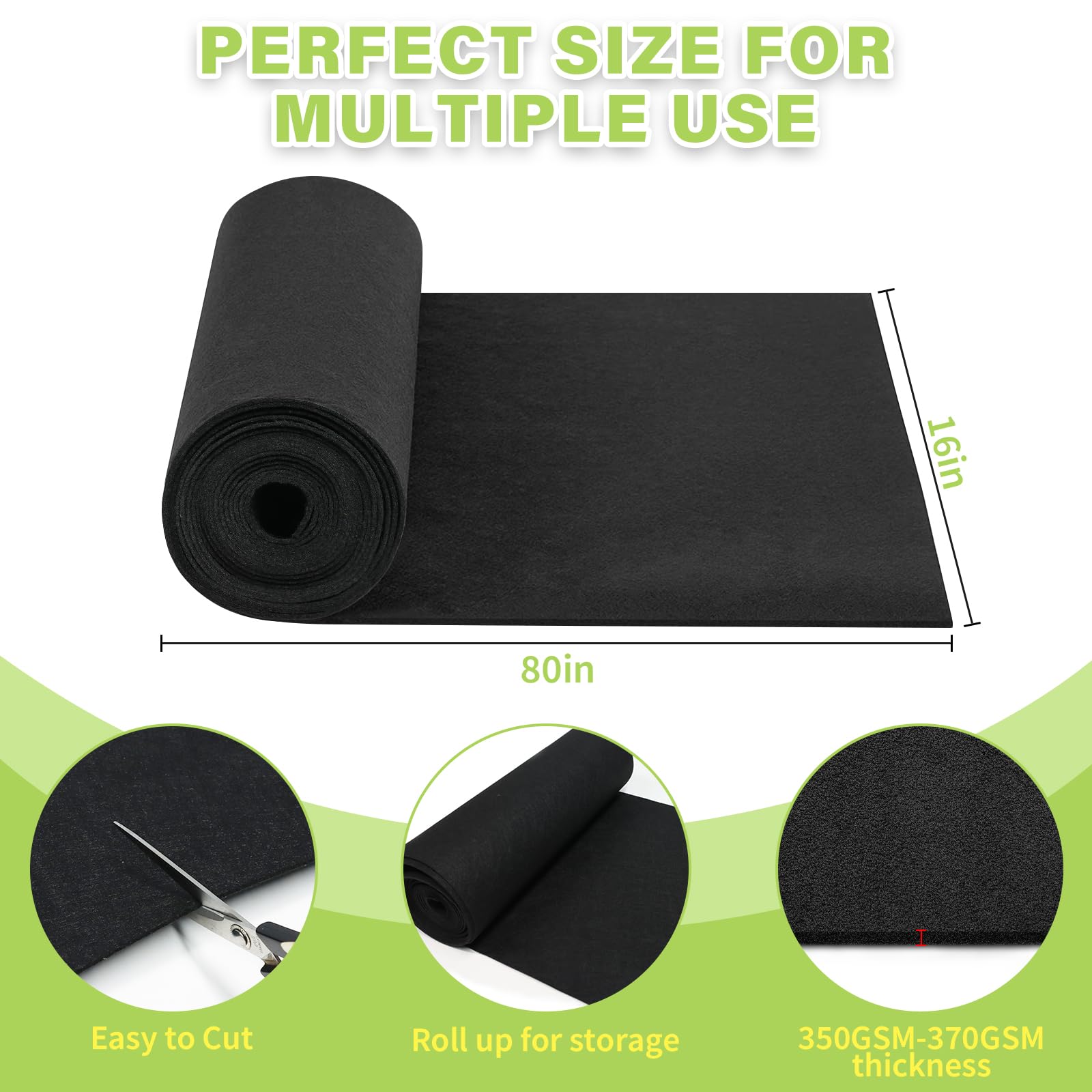 Riare non-woven felt liner with breathable pores supports plant root health.