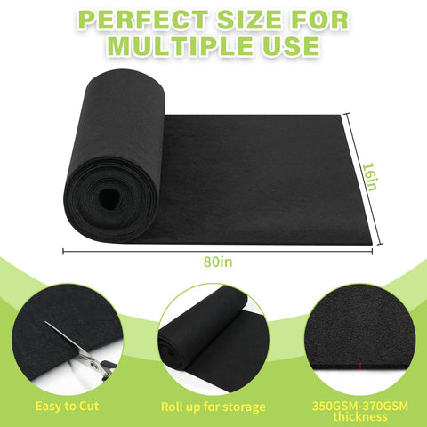 Riare non-woven felt liner with breathable pores supports plant root health.