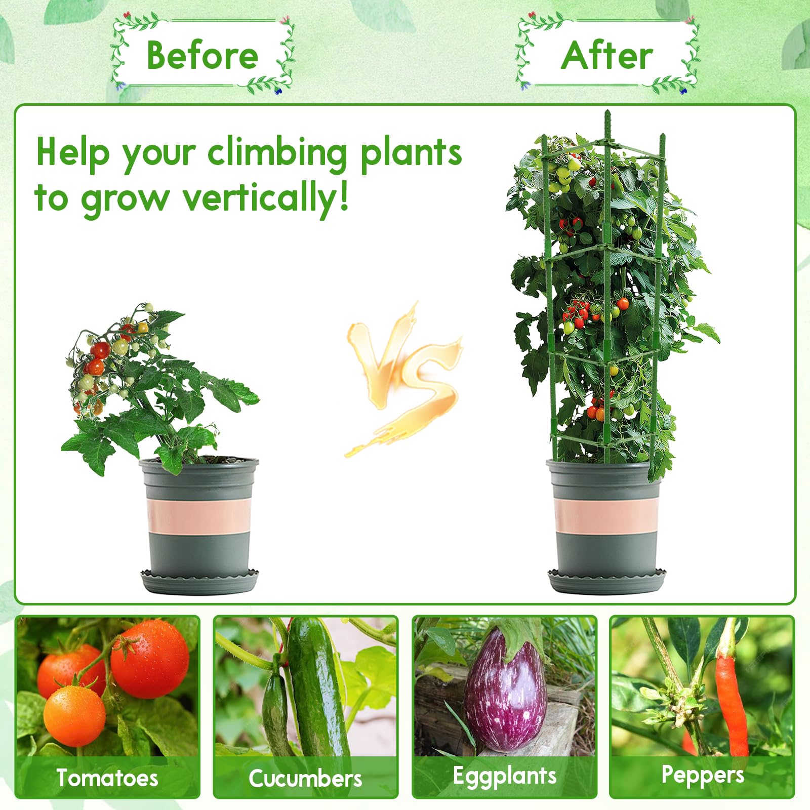 Riare outdoor garden use supports vegetables and climbing plants
