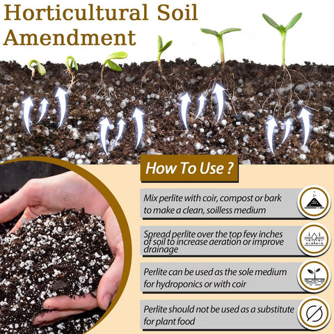 Riare perlite used for seedling propagation and cuttings setup