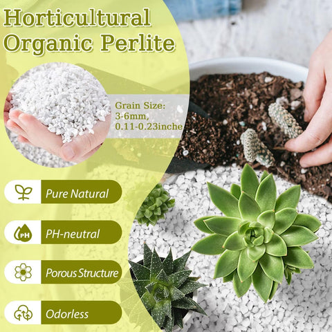 Riare perlite soil amendment texture blends easily with potting mix for drainage.