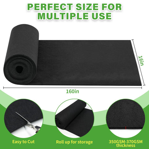 Riare window box liner in black felt provides breathable soil conditions and tidy containment.