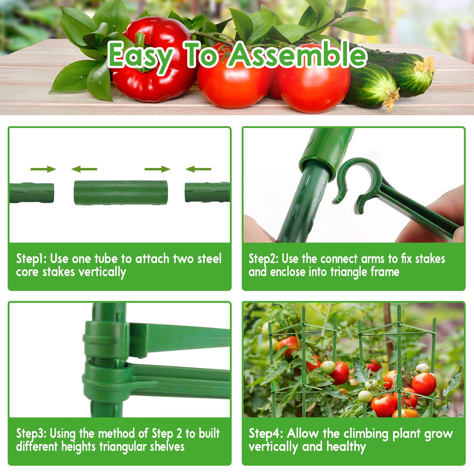 Riare plastic core stakes easy soil insertion for secure anchoring