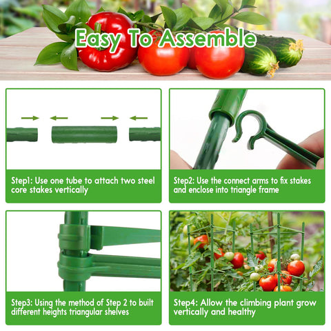Riare plastic core stakes easy soil insertion for secure anchoring