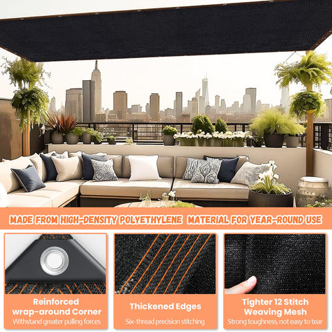 Riare shade cloth wind-ventilated design allows refreshing breeze.