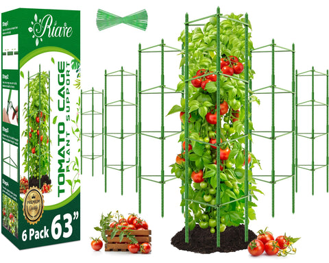 Riare tomato cages assembly setup showing modular components for custom frame