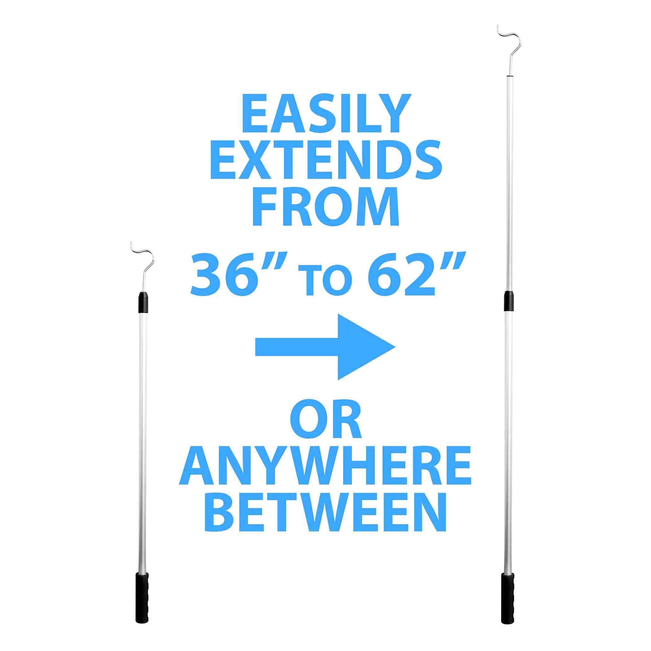 Richards Shepherds aluminium pole with 2.75-inch hook for distant-item retrieval