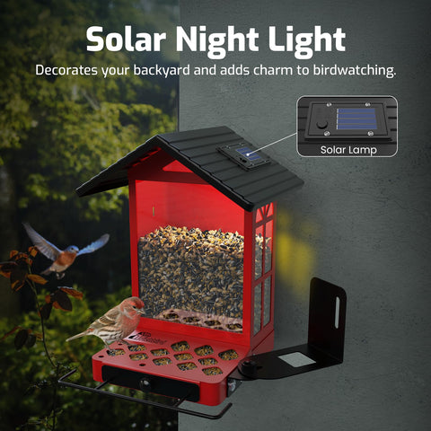 RichBird all metal bird feeder weather resistant coating withstands sun and rain
