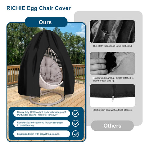 RICHIE heavy-duty Oxford fabric cover resisting tears for outdoor use
