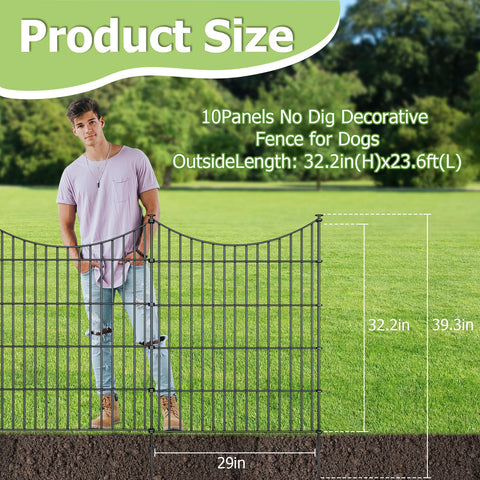Richmen 32in H dog fence stake demonstrates secure ground anchoring for pets.