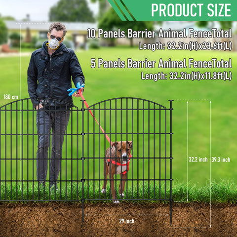 Richmen rustproof metal fence panel with ground stake support for stable installation.