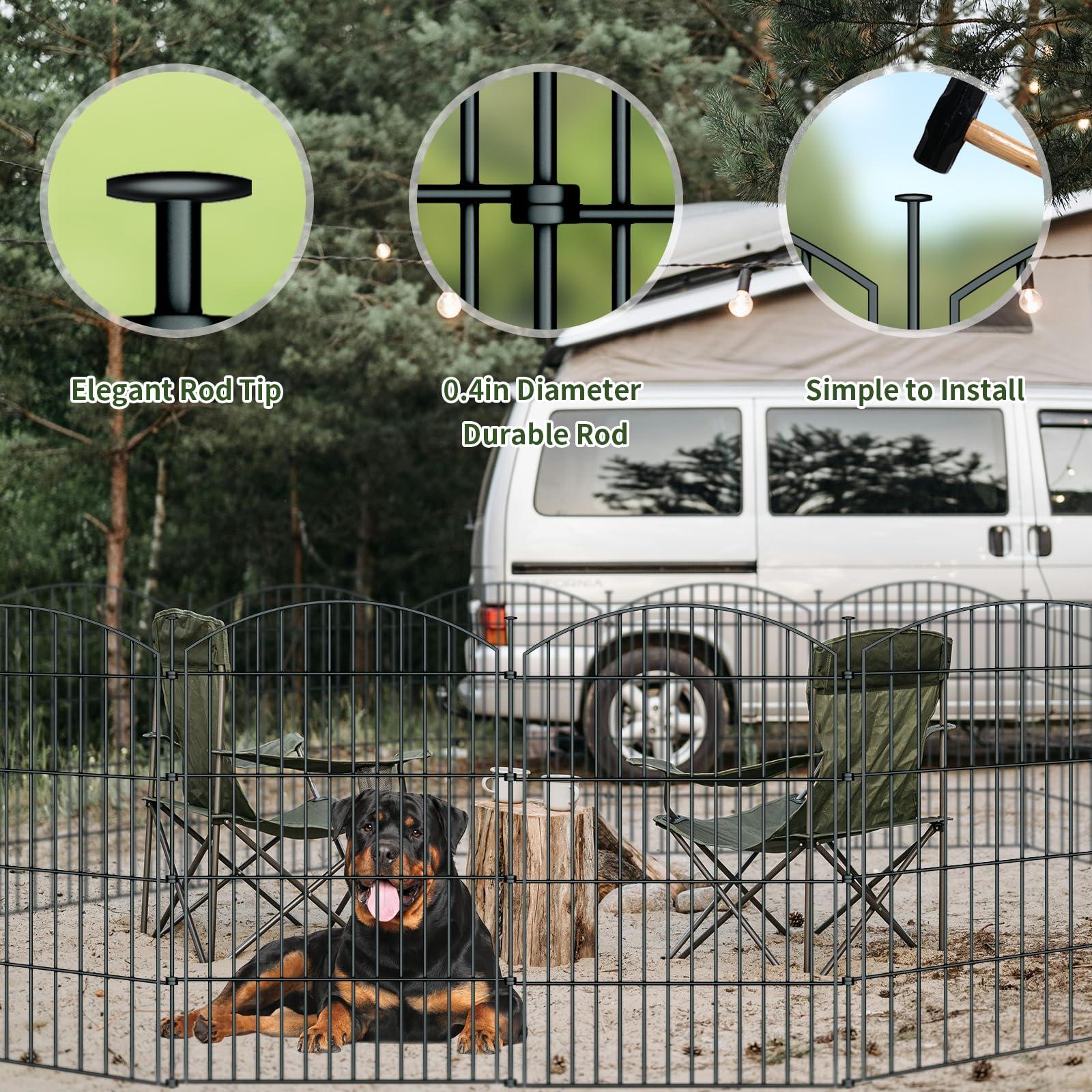 Richmen rustproof coating withstands sun and rain in outdoor environments.