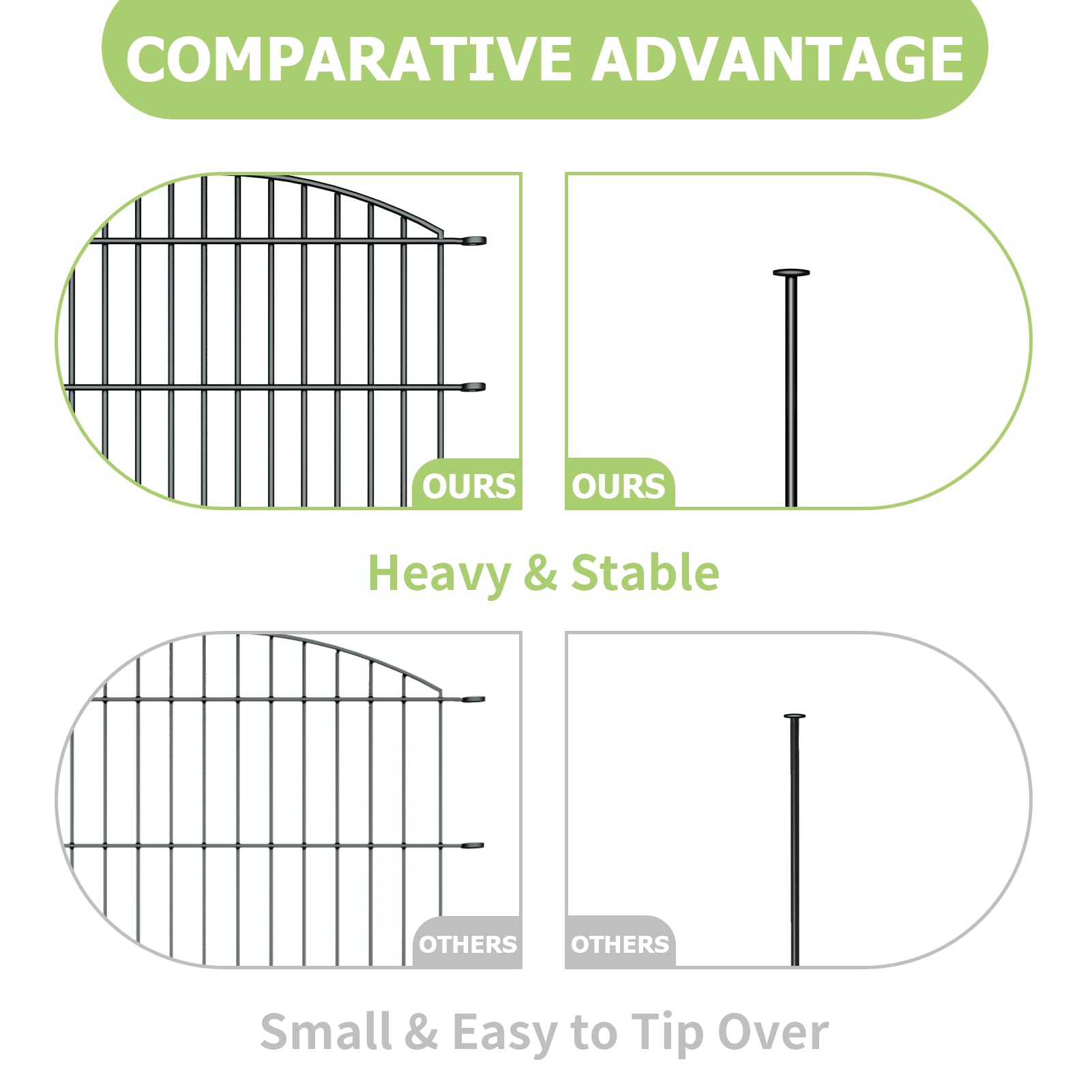 Richmen ground-stake installation demonstrates quick, tool-free setup in minutes.