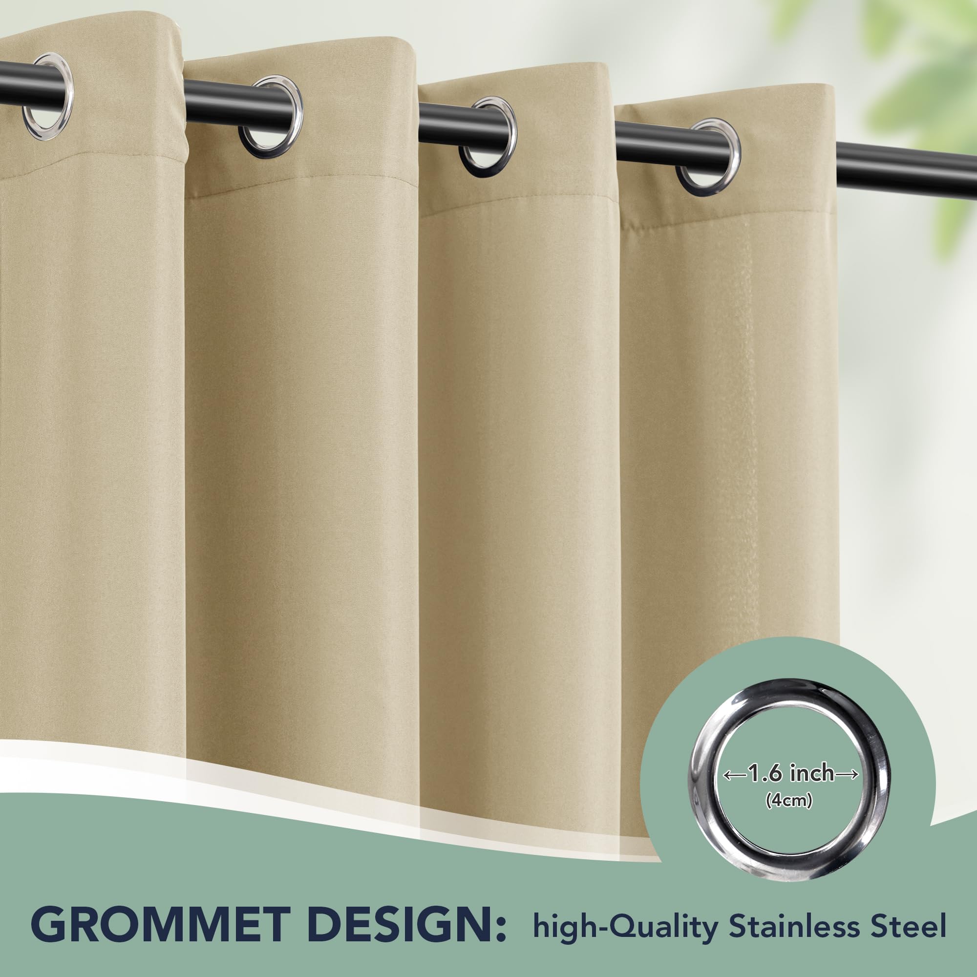 RichSets cream panels used in a cabana setup on a balcony for privacy.