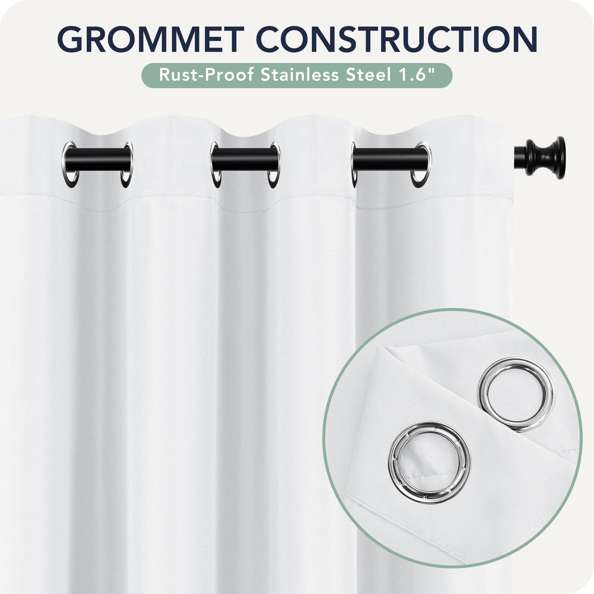 RichSets privacy curtains filter light with a soft outdoor glow and UV protection