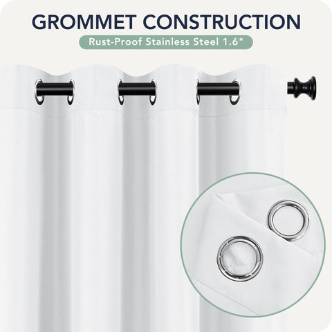 RichSets privacy curtains filter light with a soft outdoor glow and UV protection
