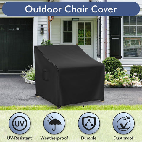 Richwon Adirondack chair cover cleans easily with a wipe.
