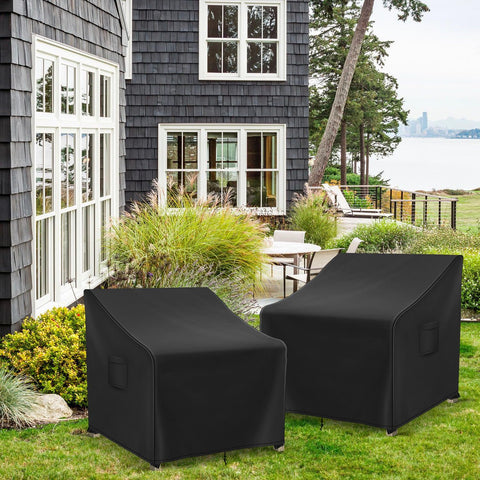 Richwon Adirondack chair cover fits up to 32W x 37D x 36H inches.