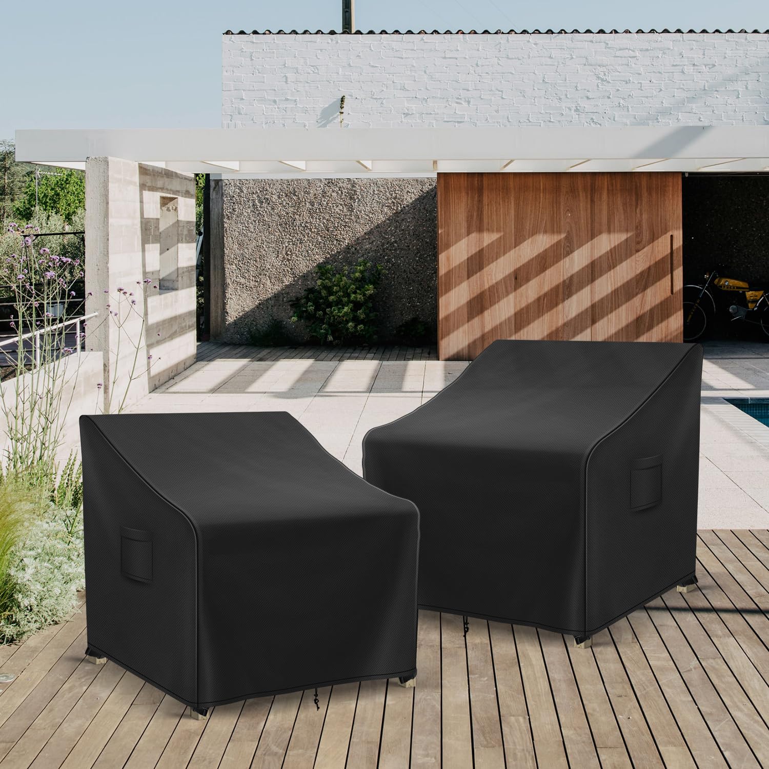 Richwon two-pack patio chair covers offer value and protection.