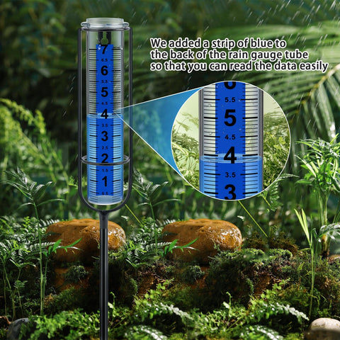 Ricihene rain gauge ground stake insert ensures stable outdoor performance.