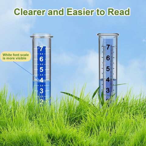 Ricihene Rain Gauge self-leveling foot ensures stable ground placement