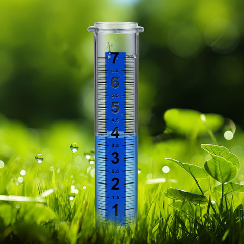Ricihene rain gauge tube durable plastic for outdoor weathering
