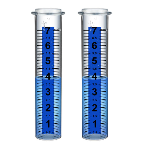 Ricihene rain gauge tube transparent with markings for precise readings