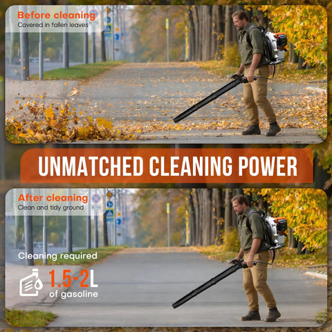 RIDALIYA professional-grade gas blower for landscapers and property managers